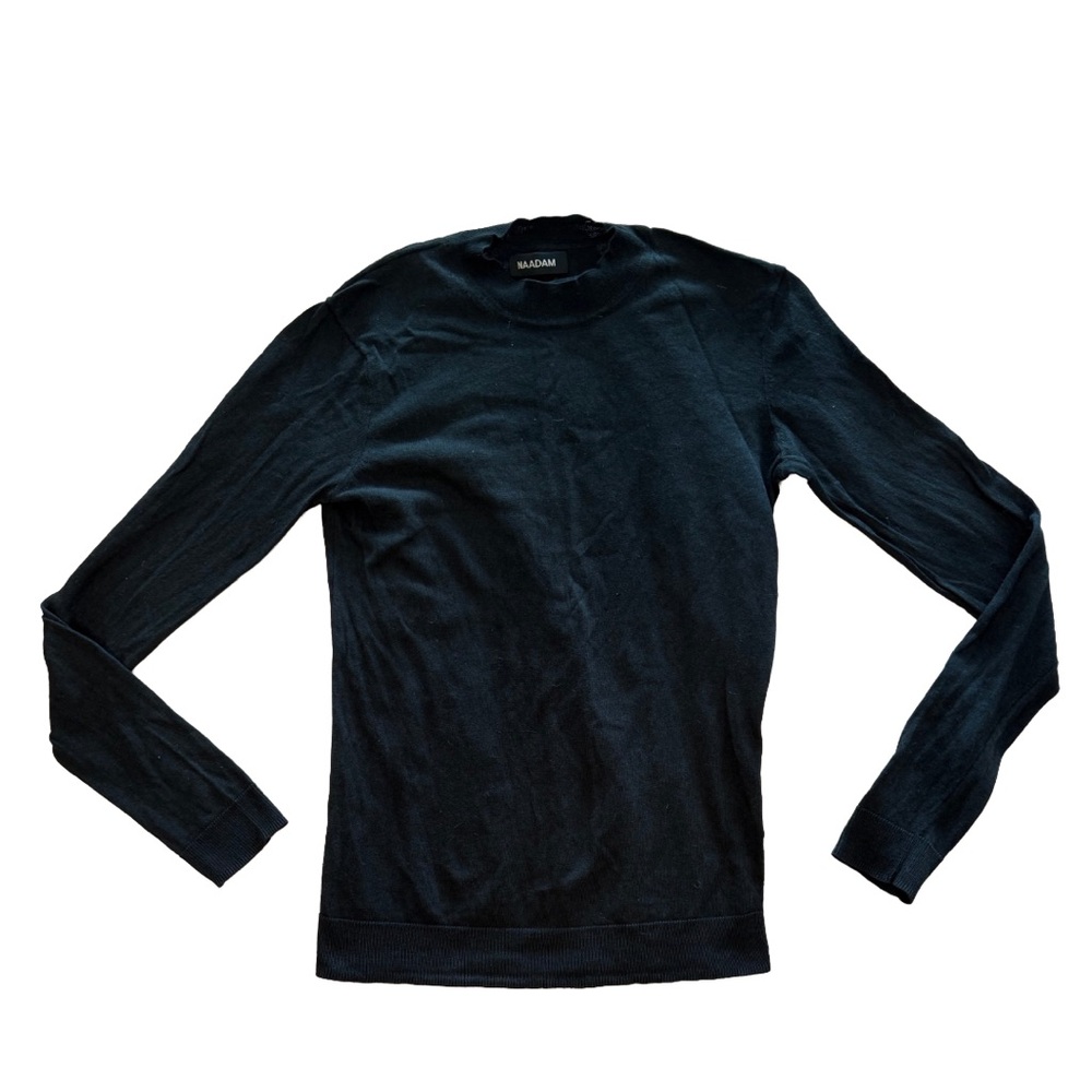 🖤 Naadam Cahsmere Crewneck Sweater 85% silk 15% cashmere | Black | Medium